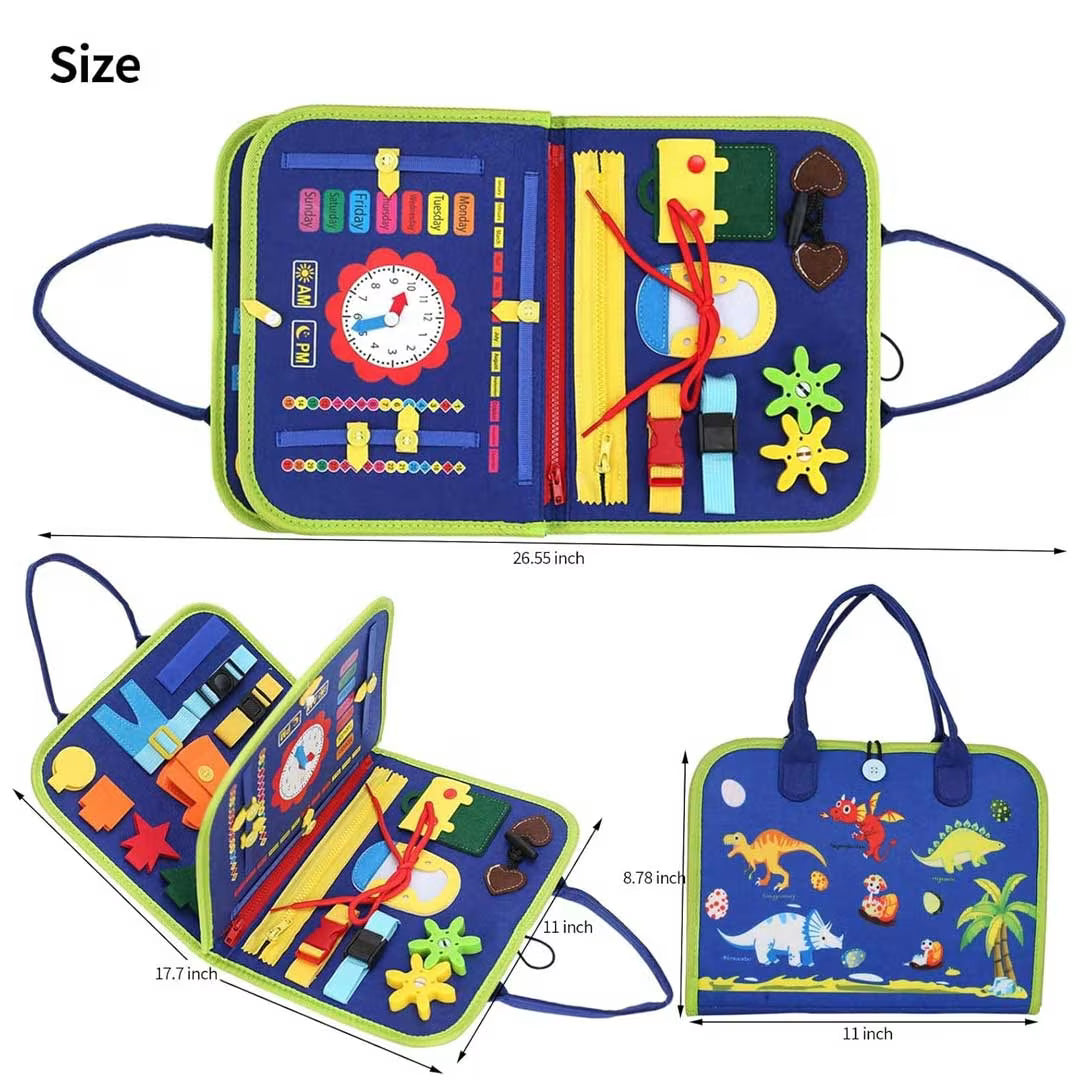 Busy Montessori Sensory Book – Portable Activity Kit for Toddlers